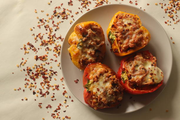 Baked Potatoes with Beans
